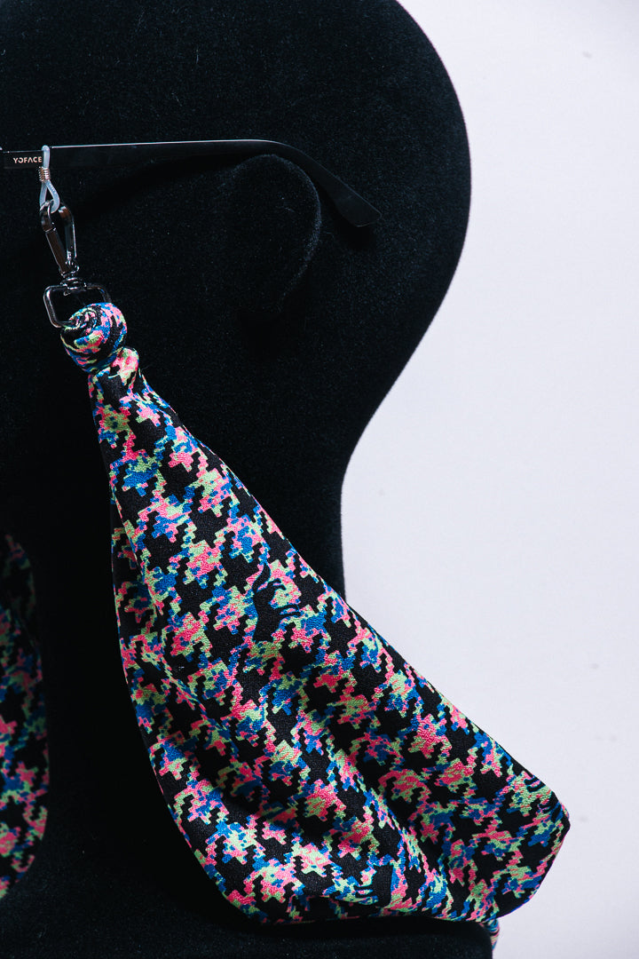 Lenço Pied-de-Poule Neon | Colab Causa com Causa x YOFACE