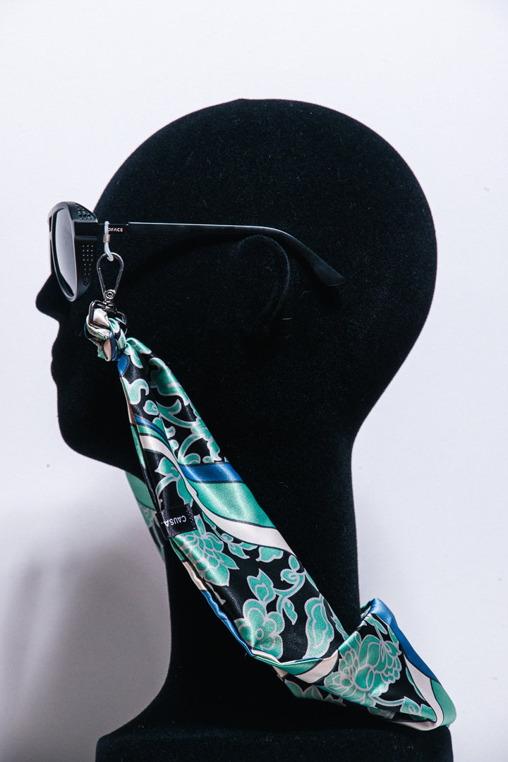 Lenço Floral Verde Água | Colab Causa com Causa x YOFACE