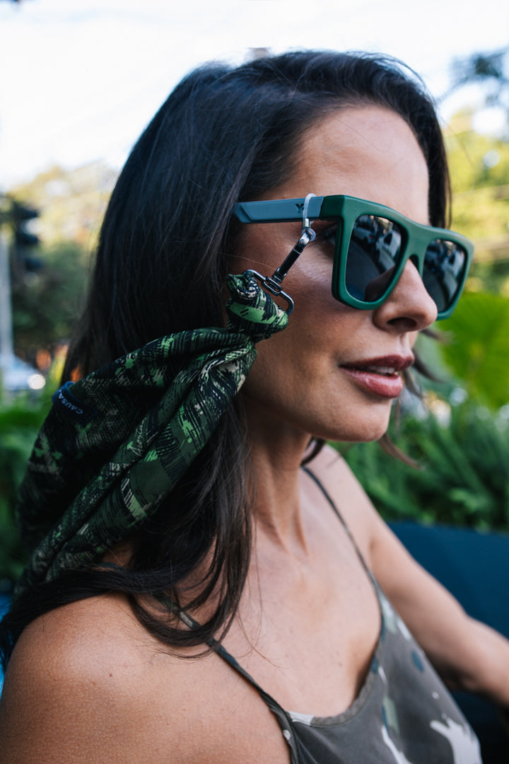 Lenço Rajado Verde | Colab Causa com Causa x YOFACE