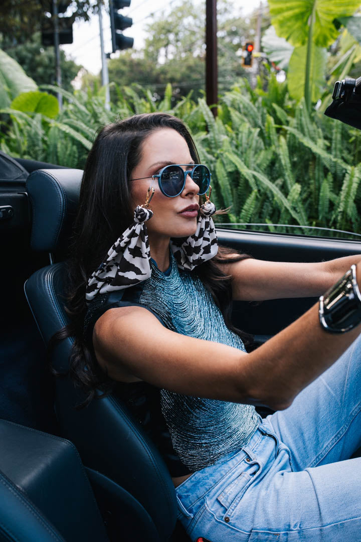 Lenço Tigre Off White | Colab Causa com Causa x YOFACE